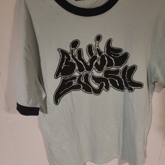 Womans Graphic Tee - Light Blue - Picture 1 of 5